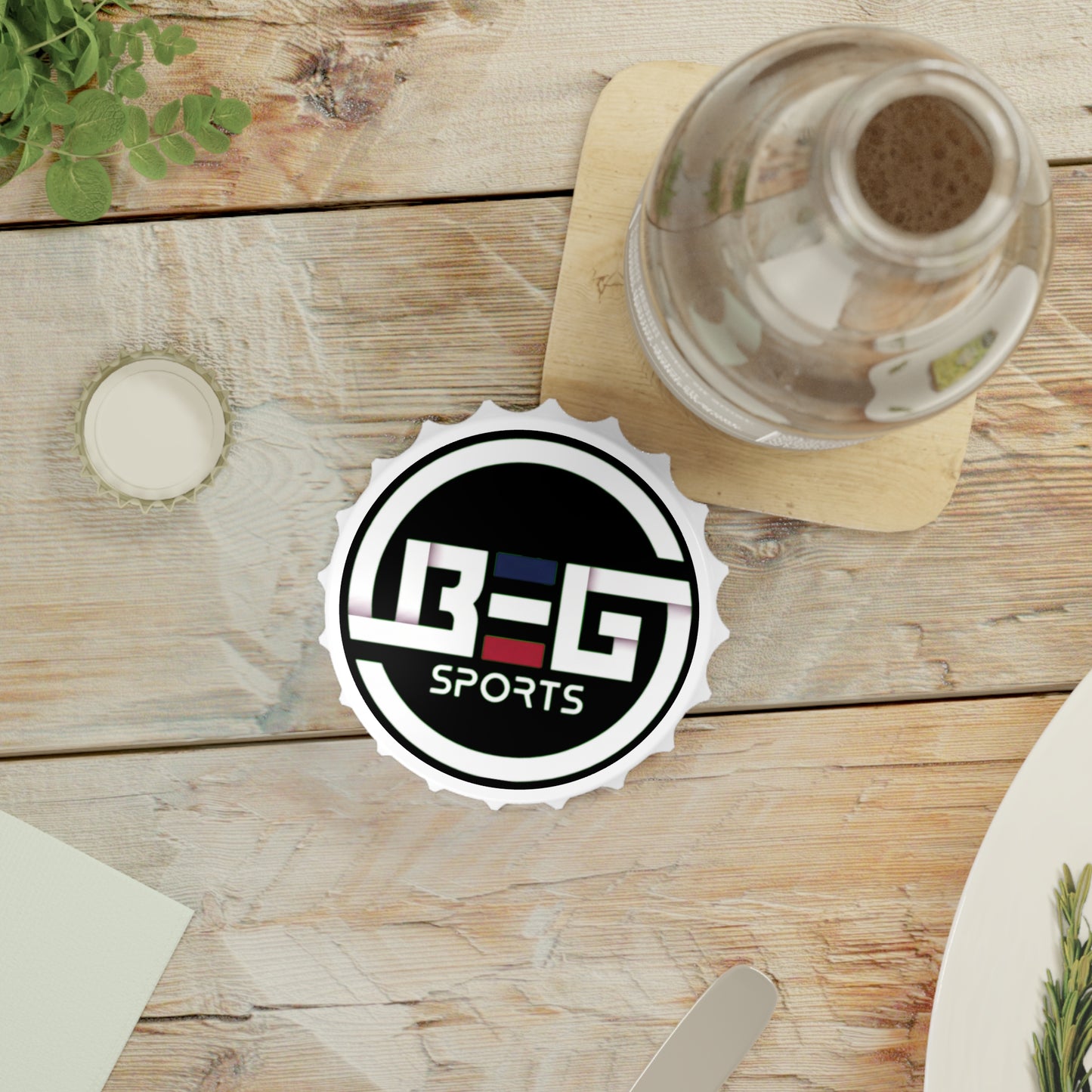 Bottle Opener - BEG Sports Logo Metal Cap Opener