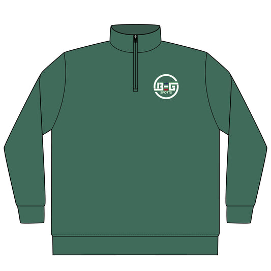 BEG Sports Quarter-Zip Pullover — YouTube @BEGSPORTS Logo