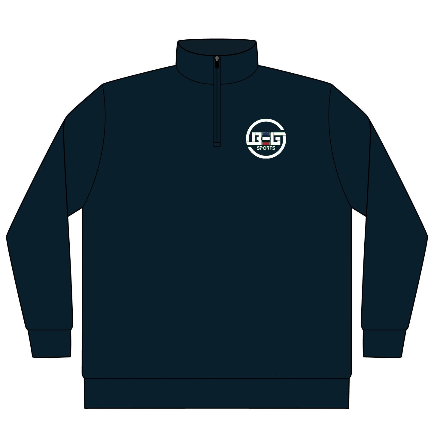BEG Sports Quarter-Zip Pullover — YouTube @BEGSPORTS Logo