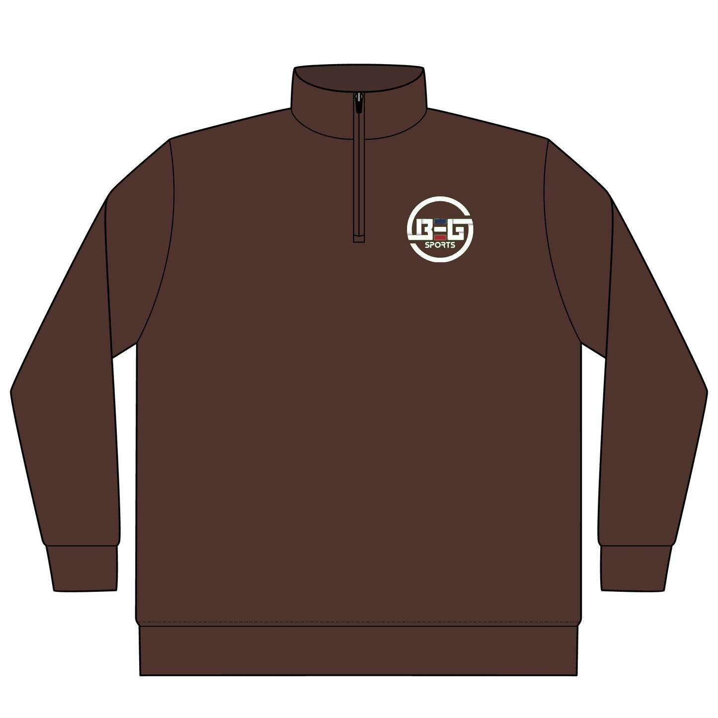 BEG Sports Quarter-Zip Pullover — YouTube @BEGSPORTS Logo