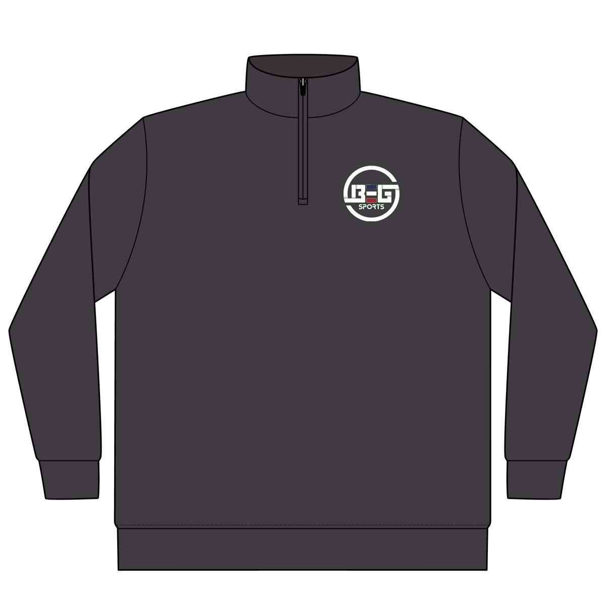 BEG Sports Quarter-Zip Pullover — YouTube @BEGSPORTS Logo