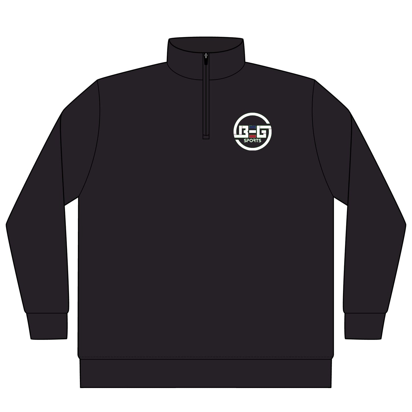 BEG Sports Quarter-Zip Pullover — YouTube @BEGSPORTS Logo