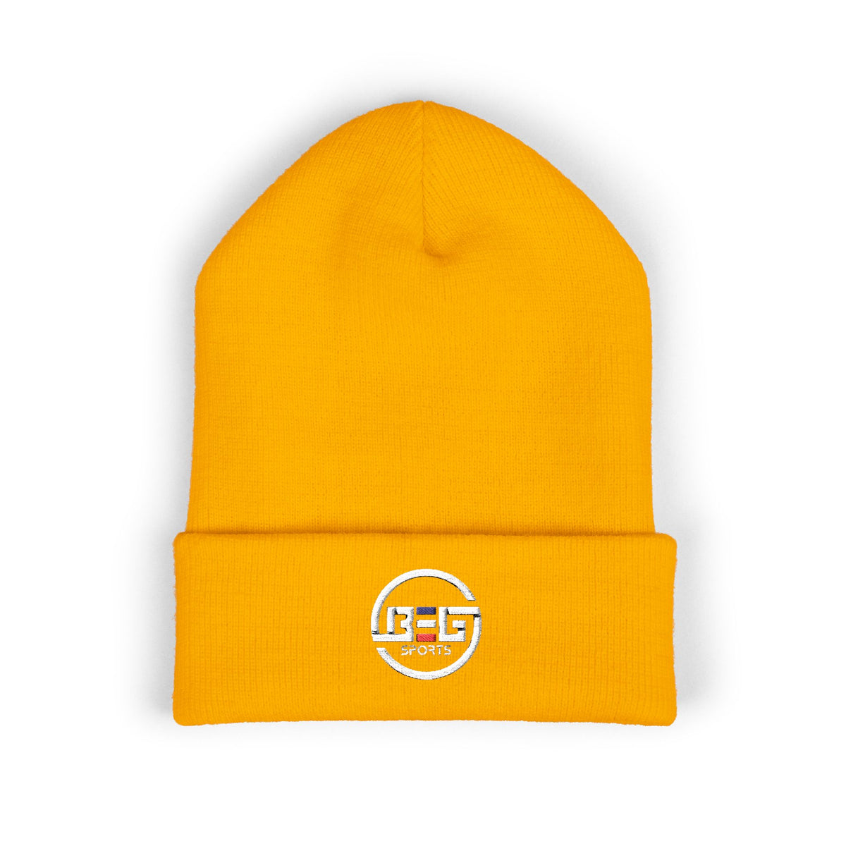 BEGnie Embroidered Classic Cuffed Beanie – Minimal Logo Knit Hat