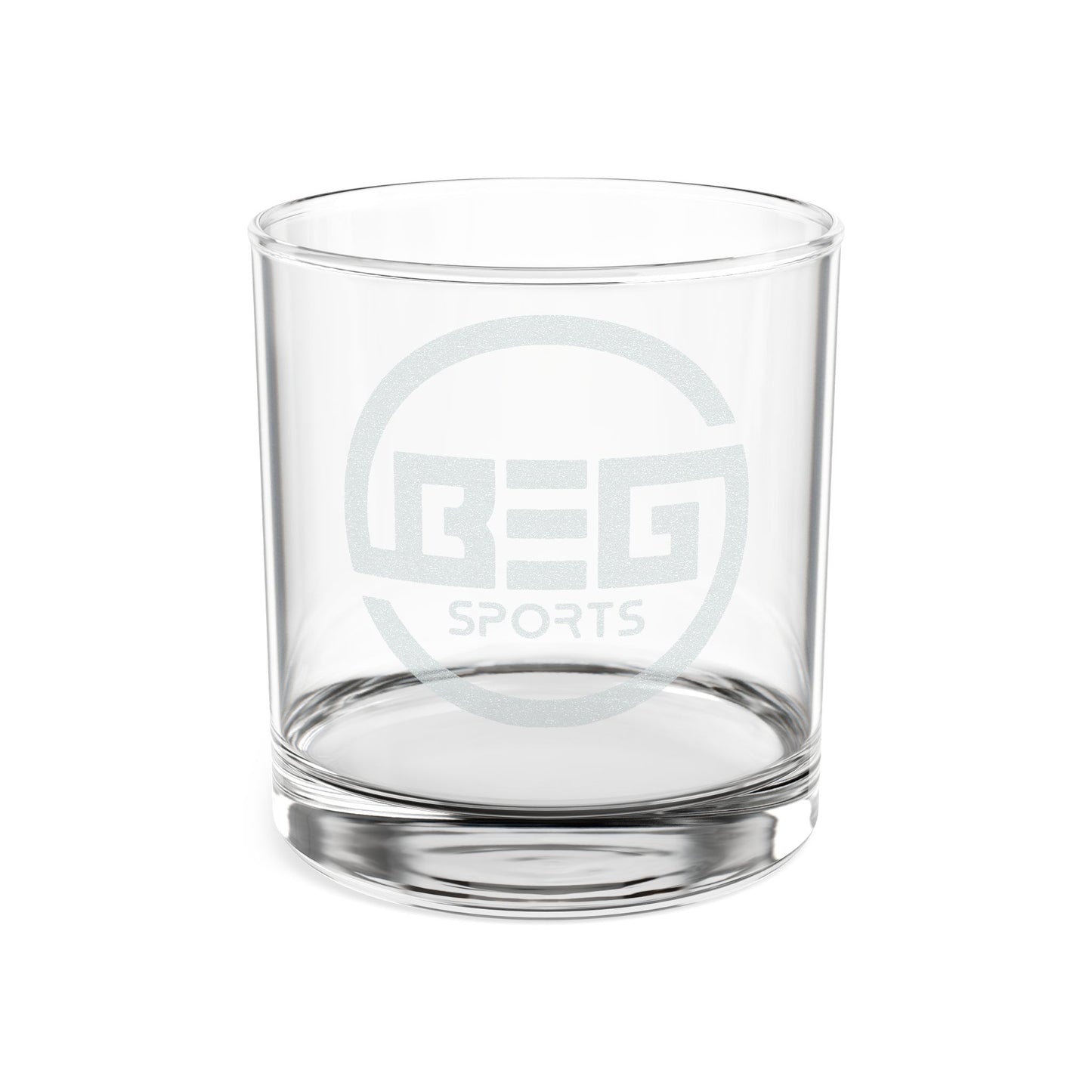 BEG Sports Engraved 10.5oz Whiskey Glass — Personalized Rocks Glass for Gin, Scotch & Bourbon