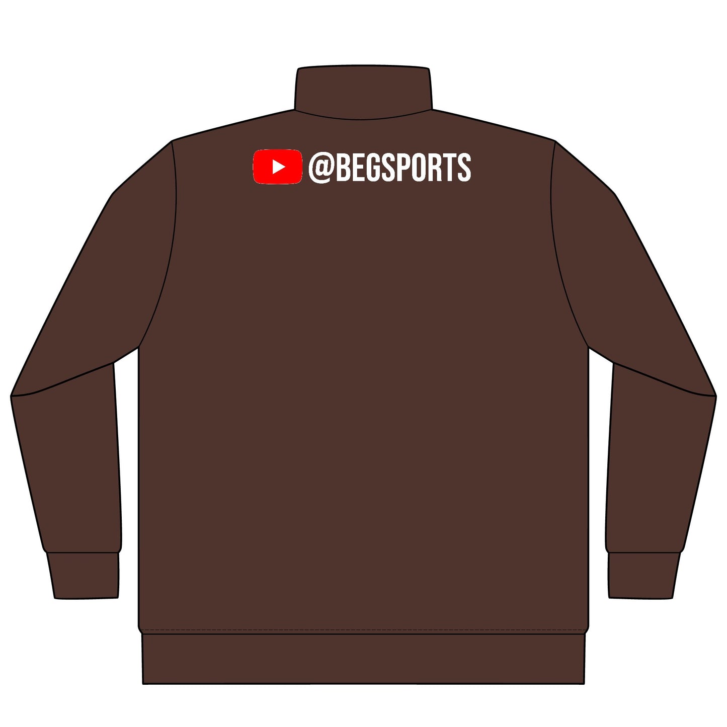 BEG Sports Quarter-Zip Pullover — YouTube @BEGSPORTS Logo