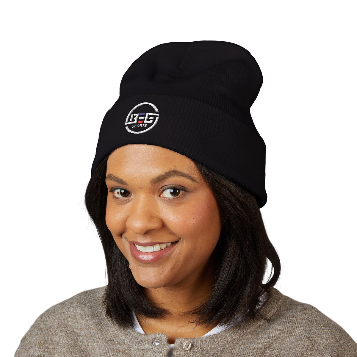 BEGnie Embroidered Classic Cuffed Beanie – Minimal Logo Knit Hat