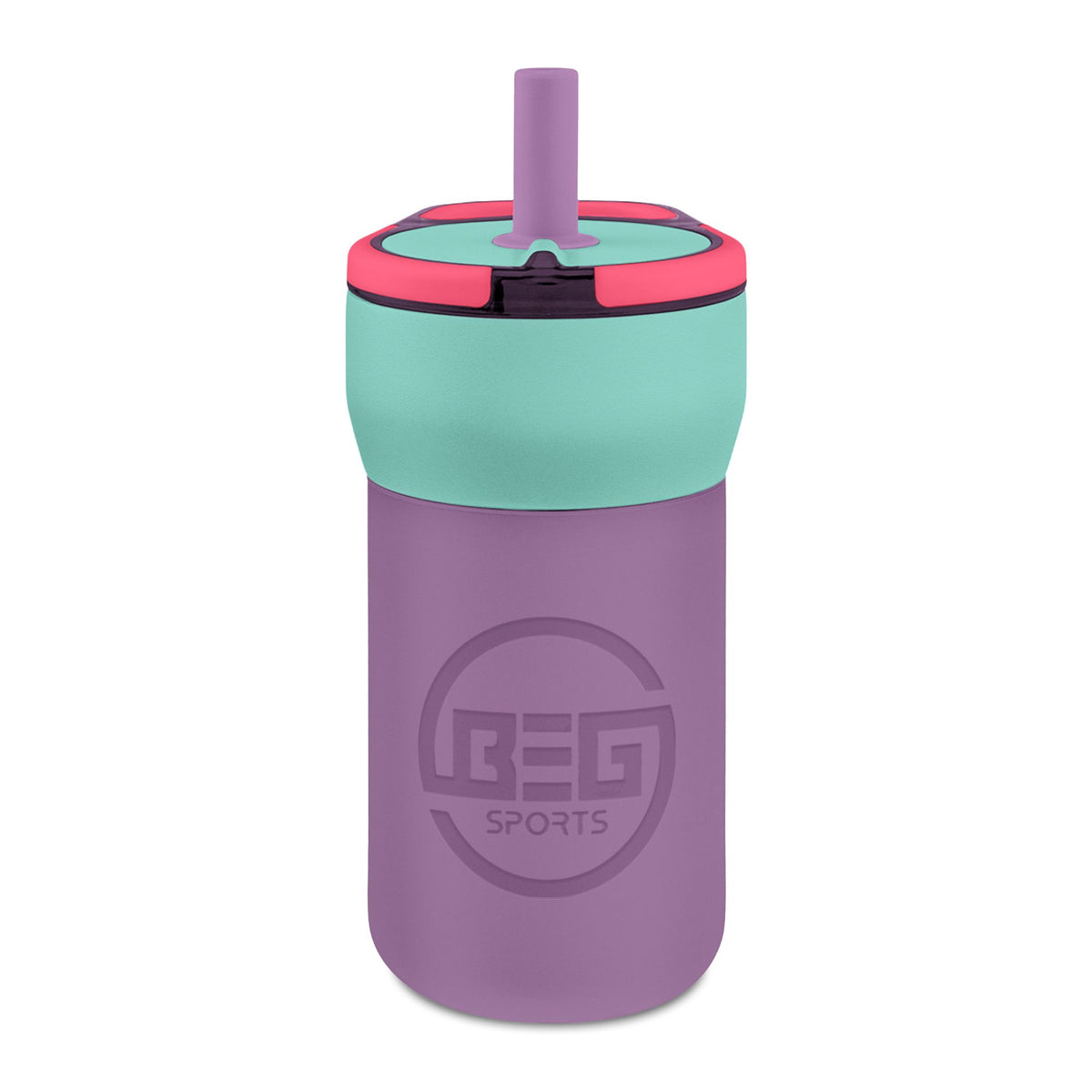 BEG Kids 12oz Leakproof Straw Tumbler — Engraved Insulated Spill‑Proof Cup