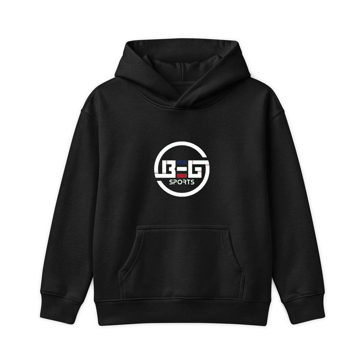 Kids Hoodie - BEG Sports Logo & @BEGSPORTS YouTube Play Button Back Print