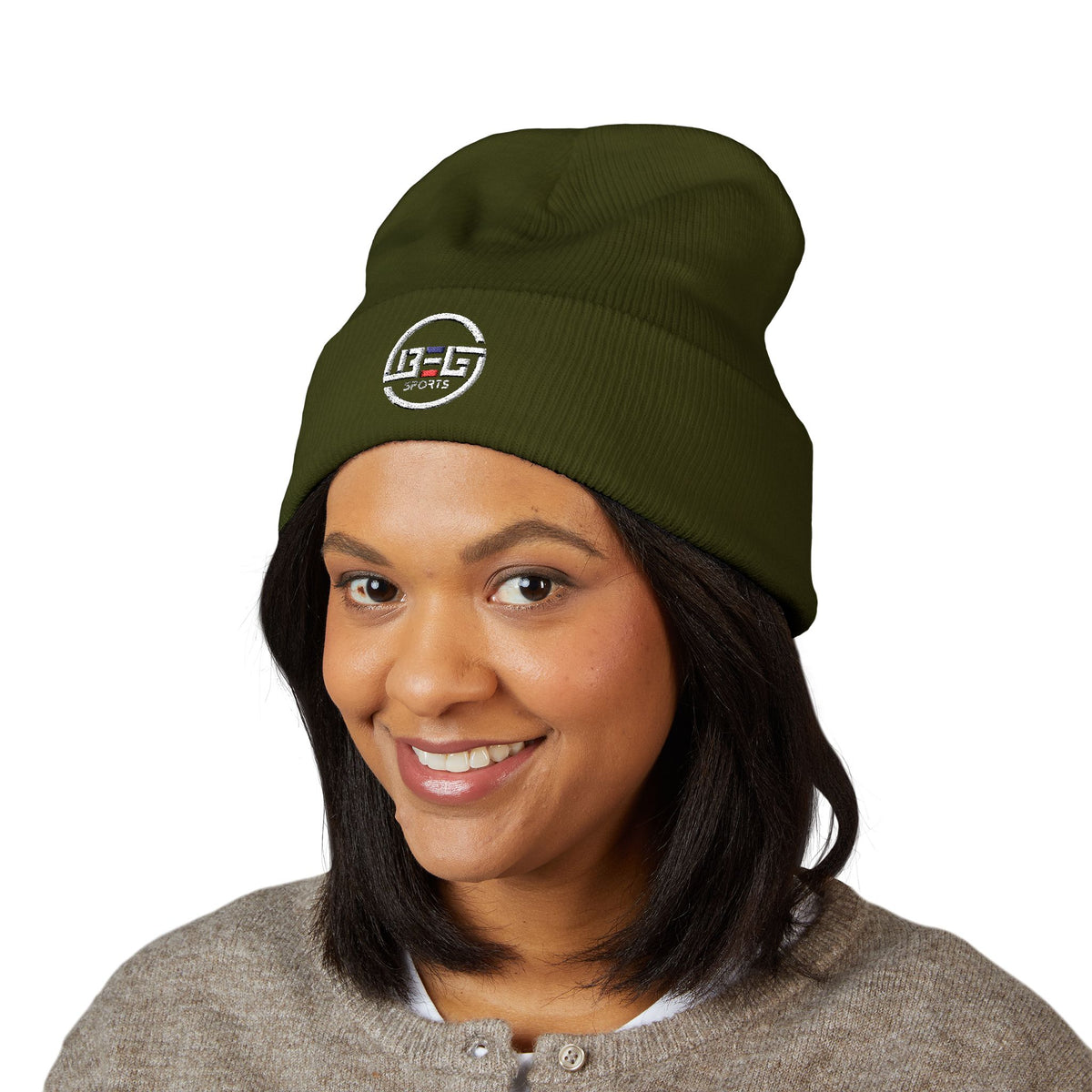 BEGnie Embroidered Classic Cuffed Beanie – Minimal Logo Knit Hat