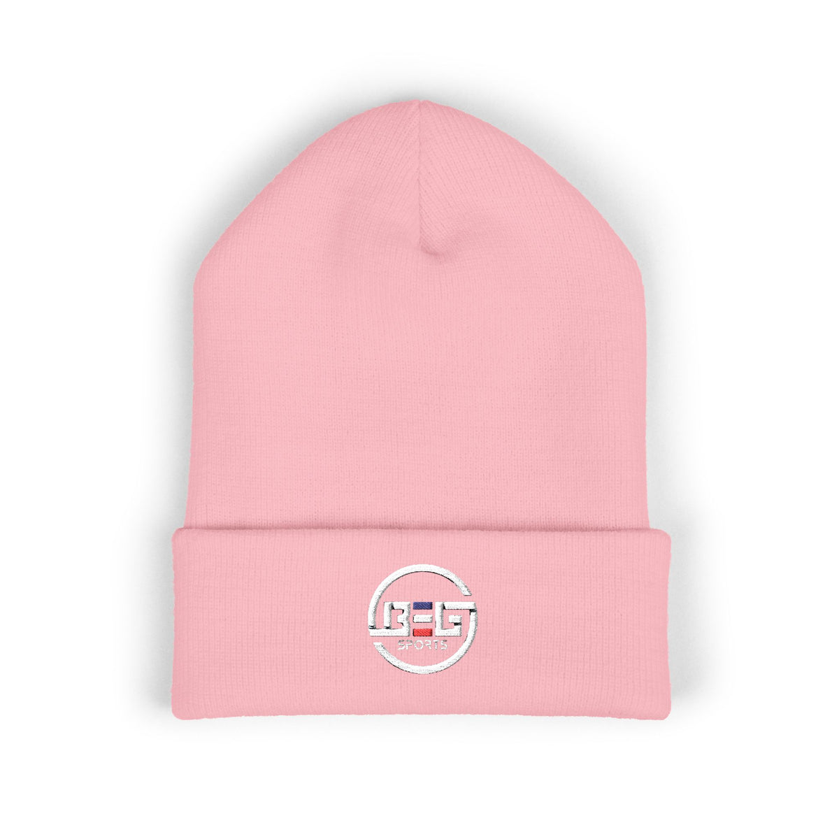 BEGnie Embroidered Classic Cuffed Beanie – Minimal Logo Knit Hat
