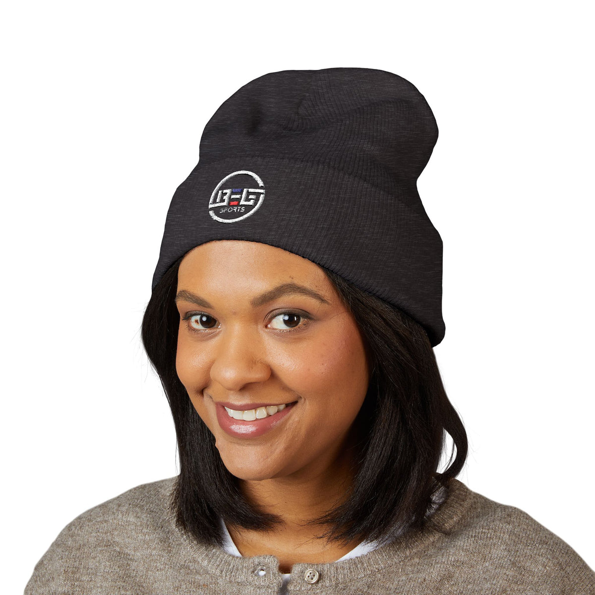 BEGnie Embroidered Classic Cuffed Beanie – Minimal Logo Knit Hat