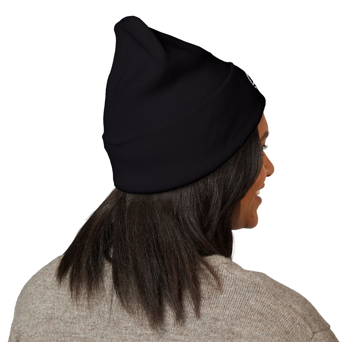 BEGnie Embroidered Classic Cuffed Beanie – Minimal Logo Knit Hat