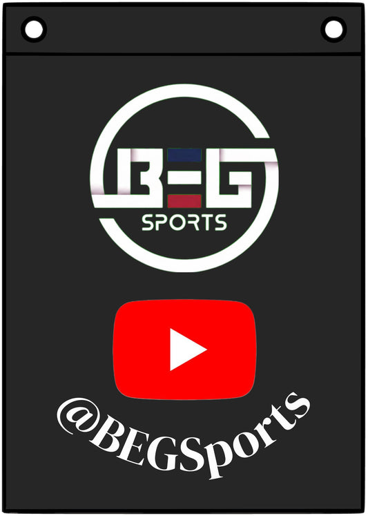 BEG Sports Canvas Flag – YouTube Logo & @BEGSports Social Banner