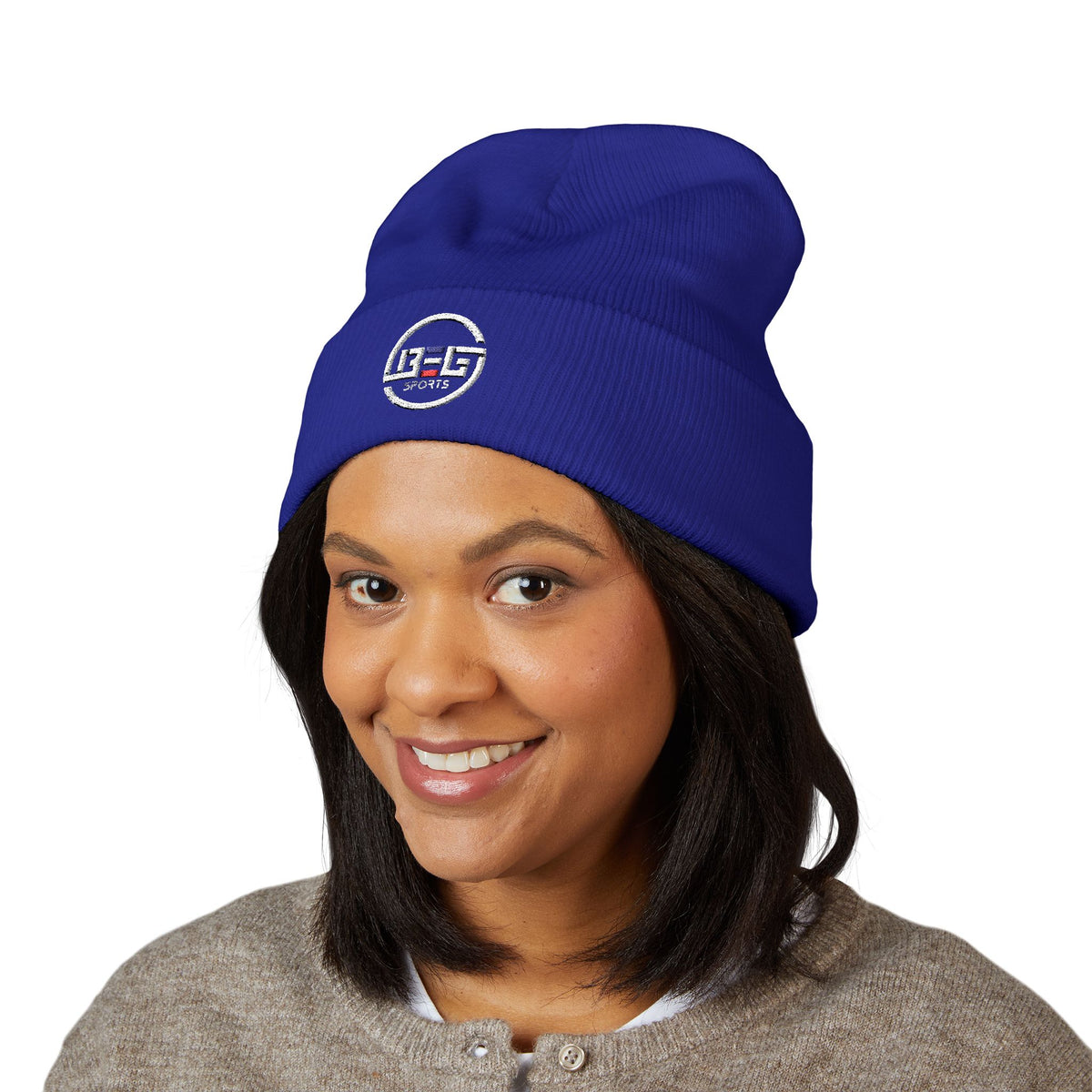 BEGnie Embroidered Classic Cuffed Beanie – Minimal Logo Knit Hat
