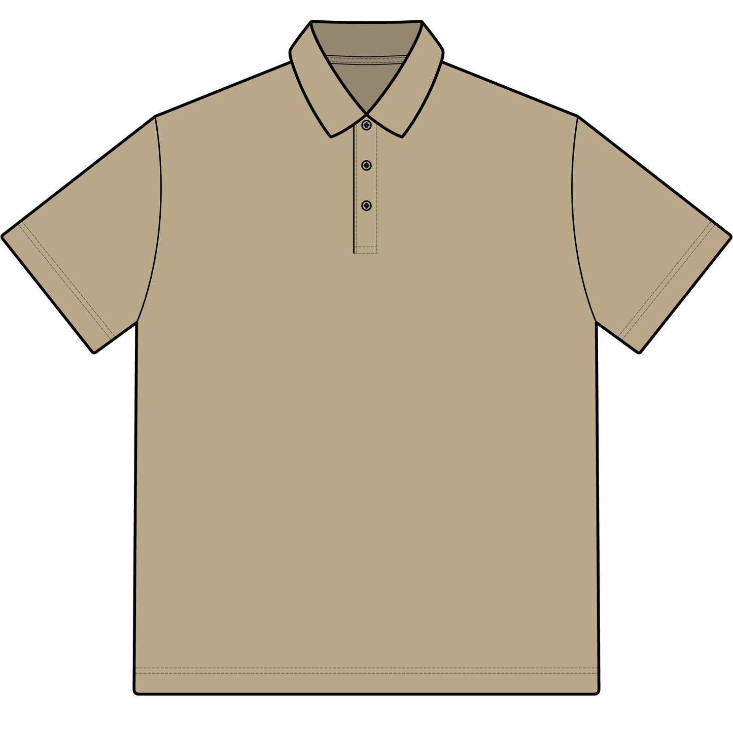 BEG Sports Dry Zone Colorblock Ottoman Polo Shirt