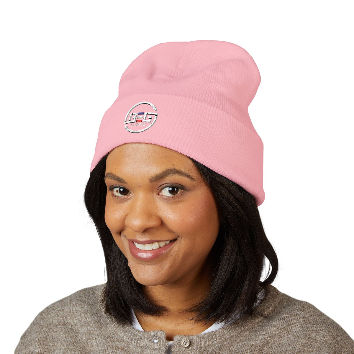 BEGnie Embroidered Classic Cuffed Beanie – Minimal Logo Knit Hat