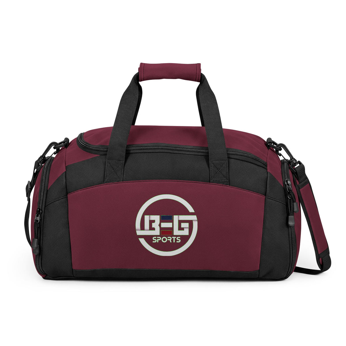 BEG Sports Athletic Gym Bag with 'L2-G Sports' Logo — Durable Duffle for Workouts & Travel