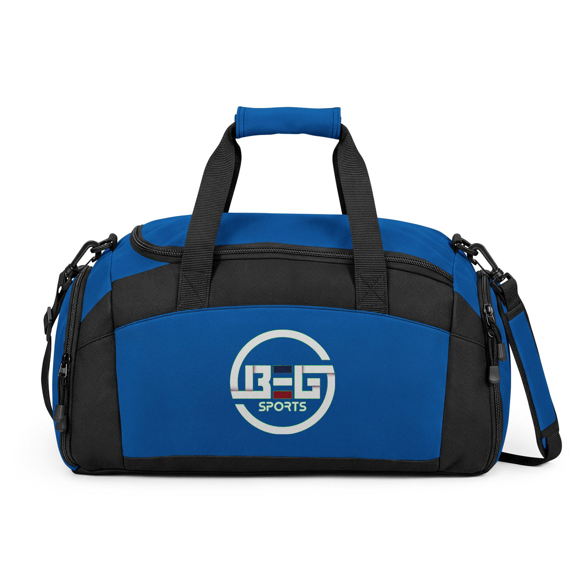 BEG Sports Athletic Gym Bag with 'L2-G Sports' Logo — Durable Duffle for Workouts & Travel