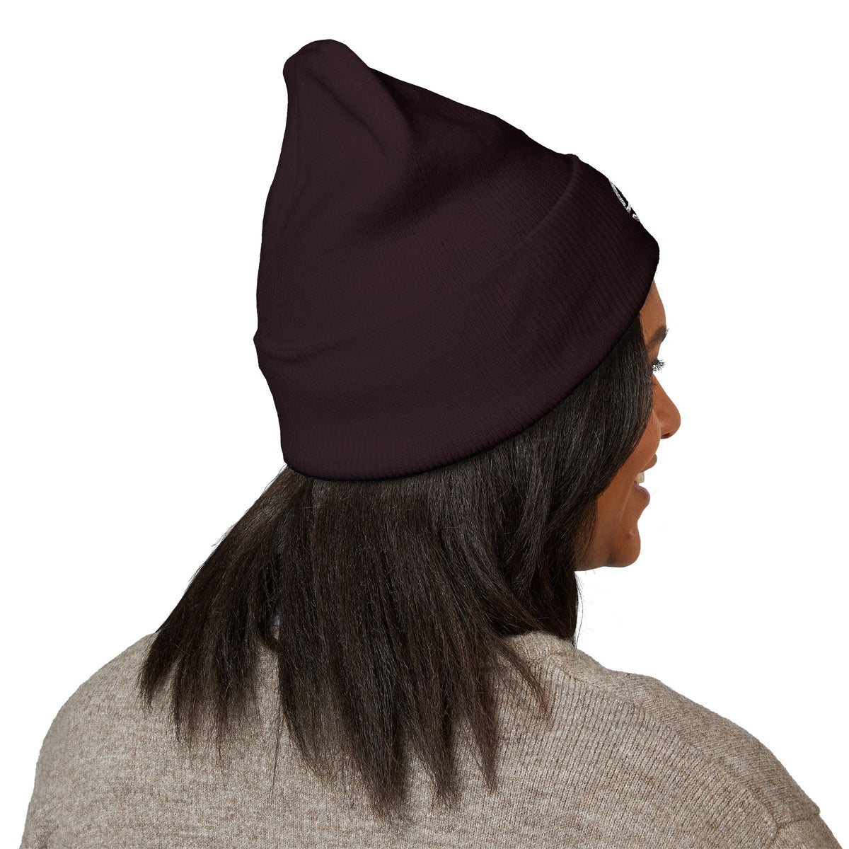 BEGnie Embroidered Classic Cuffed Beanie – Minimal Logo Knit Hat