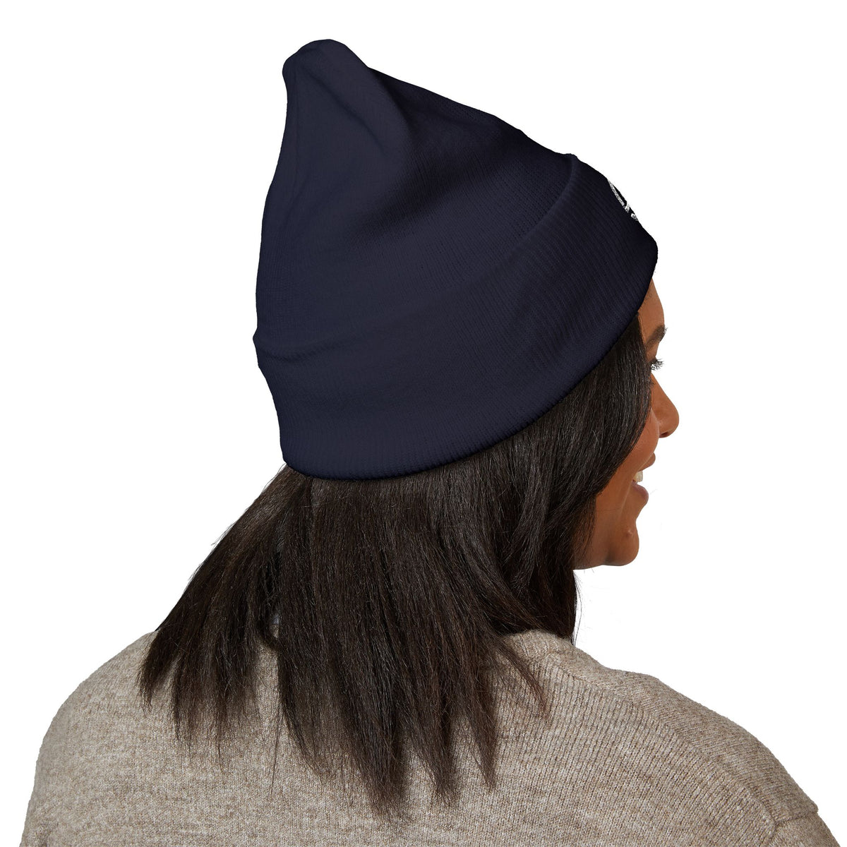 BEGnie Embroidered Classic Cuffed Beanie – Minimal Logo Knit Hat