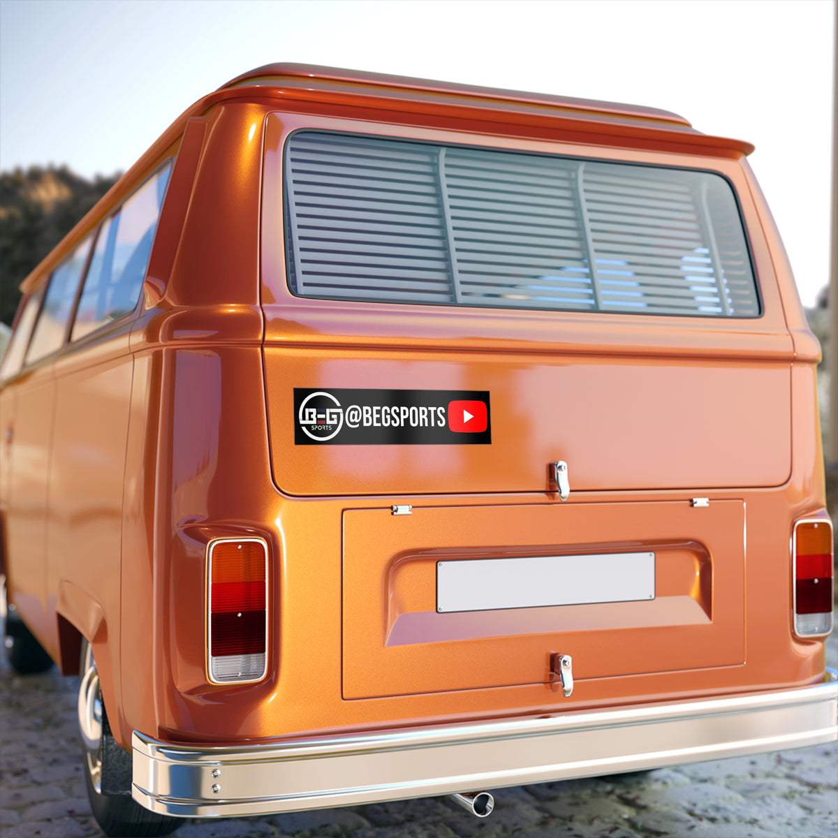 Bumper Sticker — @BEGSPORTS YouTube Logo Decal