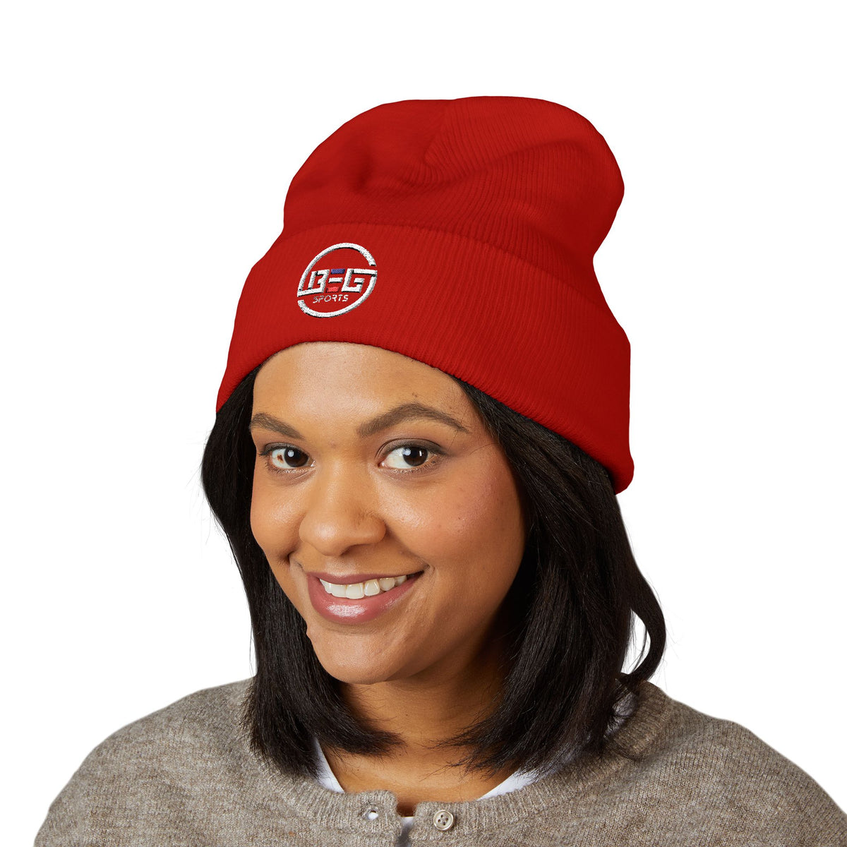 BEGnie Embroidered Classic Cuffed Beanie – Minimal Logo Knit Hat