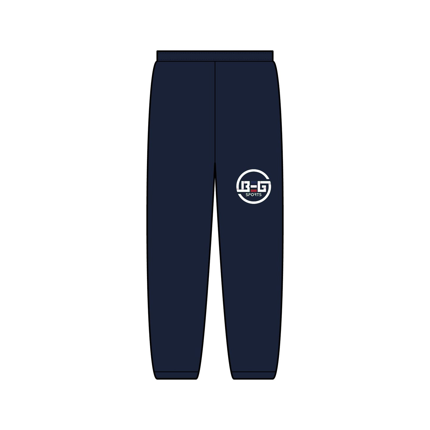 BEG Sports Logo Sweatpants - Joggers with Retro Circle Emblem