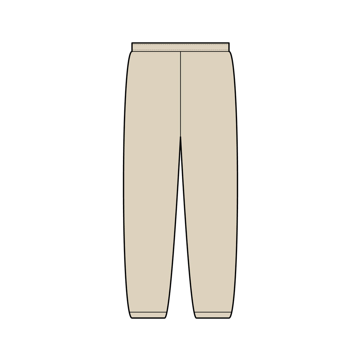 BEG Sports Logo Sweatpants - Joggers with Retro Circle Emblem