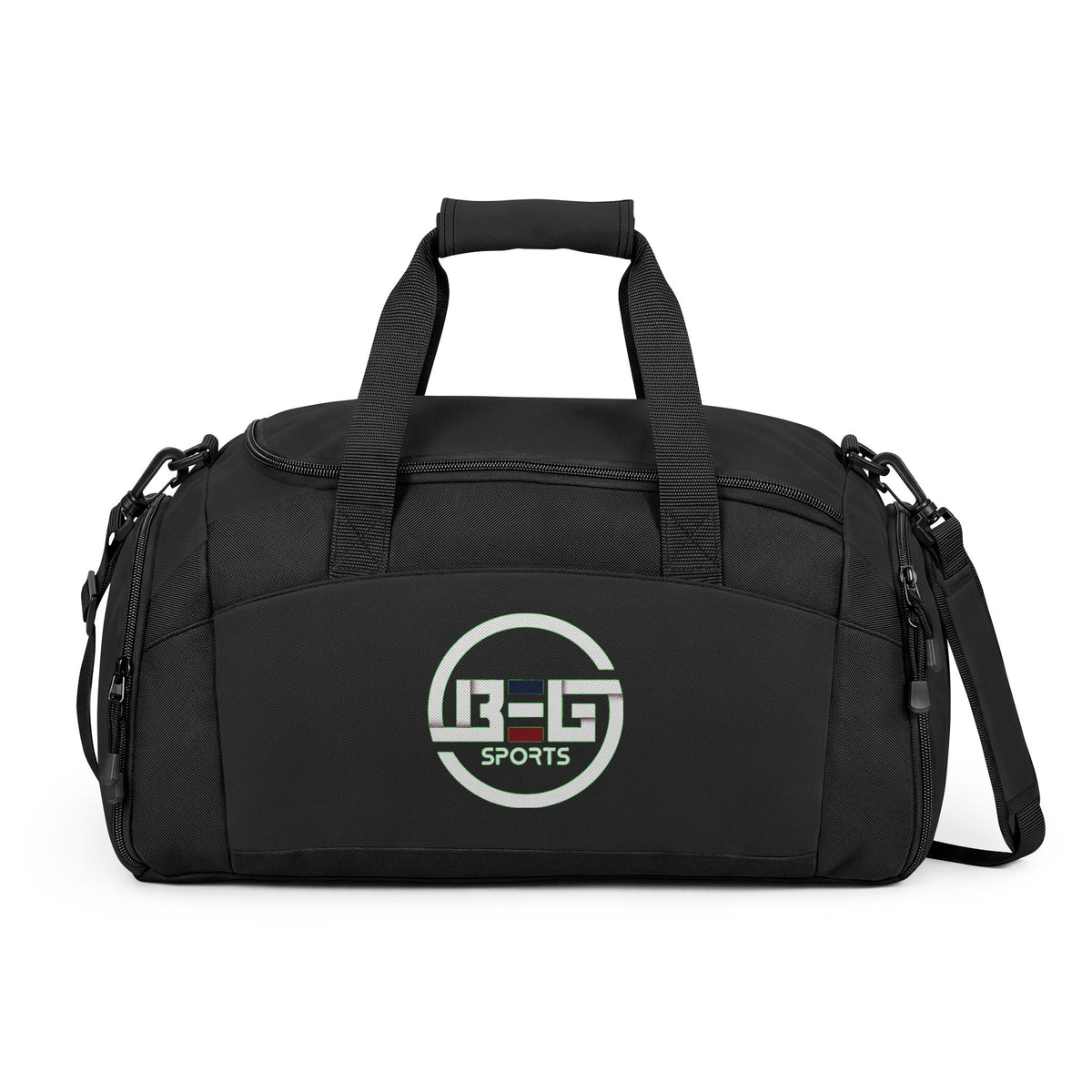 BEG Sports Athletic Gym Bag with 'L2-G Sports' Logo — Durable Duffle for Workouts & Travel