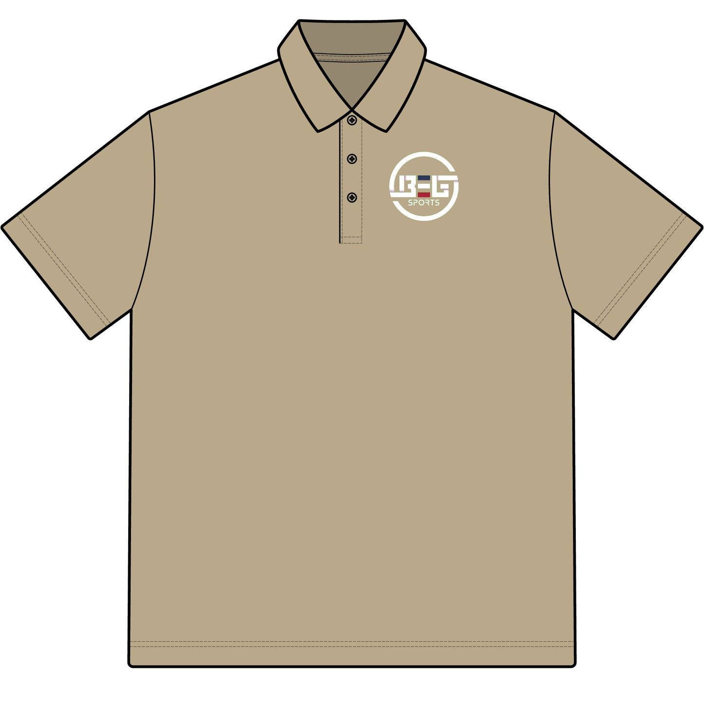 BEG Sports Dry Zone Colorblock Ottoman Polo Shirt