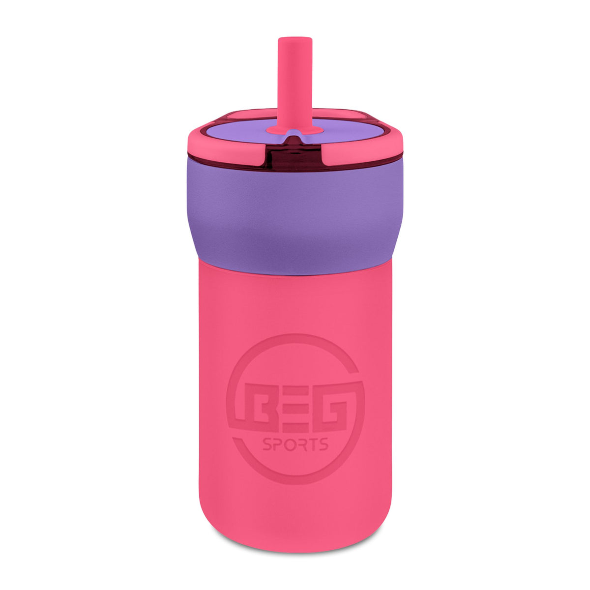 BEG Kids 12oz Leakproof Straw Tumbler — Engraved Insulated Spill‑Proof Cup