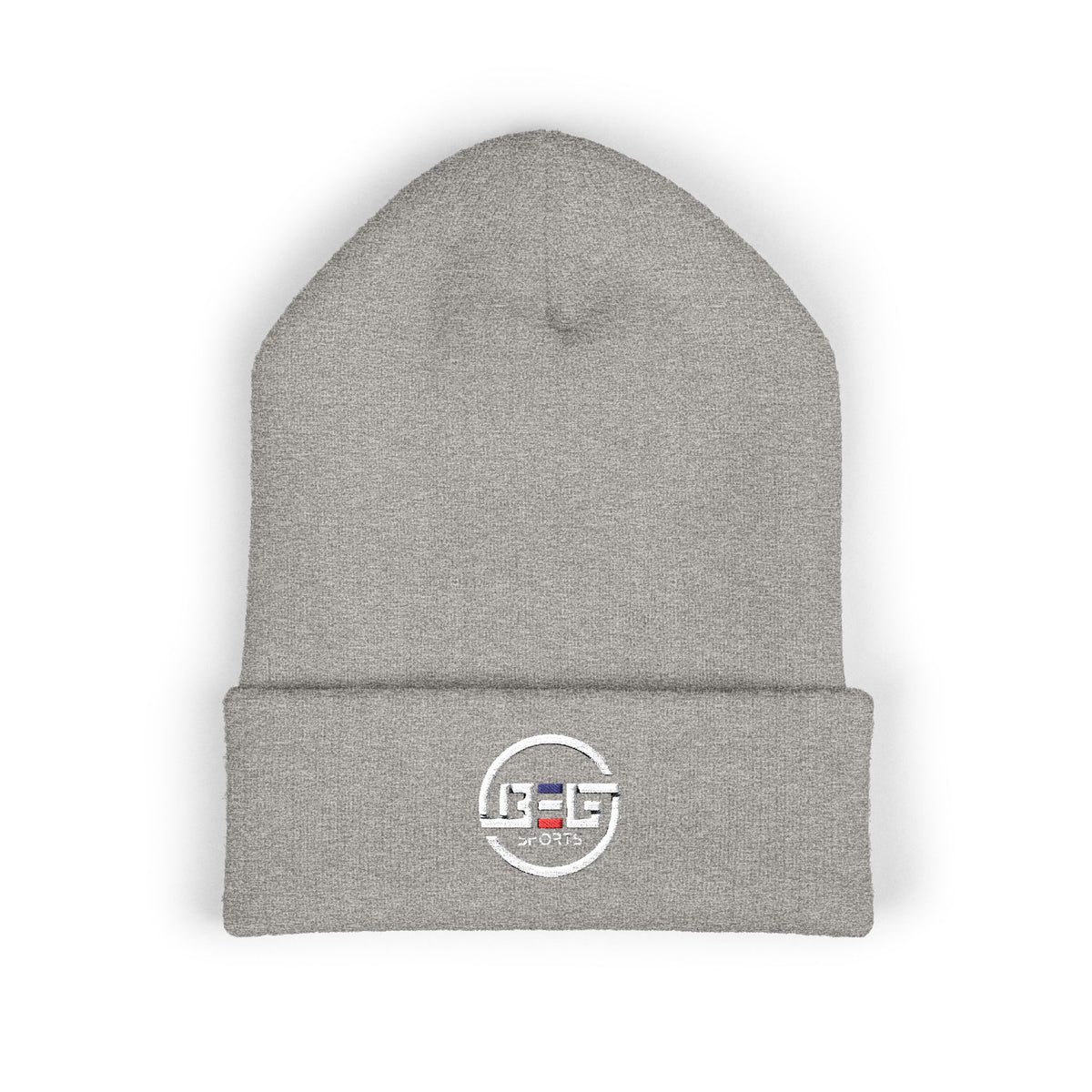 BEGnie Embroidered Classic Cuffed Beanie – Minimal Logo Knit Hat